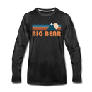 Big Bear, California Long Sleeve T-Shirt - Retro Mountain Unisex Big Bear Long Sleeve Shirt - charcoal gray