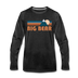 Big Bear, California Long Sleeve T-Shirt - Retro Mountain Unisex Big Bear Long Sleeve Shirt - charcoal gray