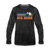 Big Bear, California Long Sleeve T-Shirt - Retro Mountain Unisex Big Bear Long Sleeve Shirt - charcoal gray