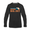 Big Sky, Montana Long Sleeve T-Shirt - Retro Mountain Unisex Big Sky Long Sleeve Shirt