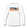 Bozeman, Montana Long Sleeve T-Shirt - Retro Mountain Unisex Bozeman Long Sleeve Shirt - white