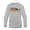 Bozeman, Montana Long Sleeve T-Shirt - Retro Mountain Unisex Bozeman Long Sleeve Shirt - heather gray