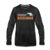 Bozeman, Montana Long Sleeve T-Shirt - Retro Mountain Unisex Bozeman Long Sleeve Shirt - charcoal gray