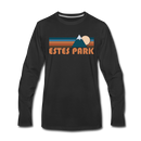 Estes Park, Colorado Long Sleeve T-Shirt - Retro Mountain Unisex Estes Park Long Sleeve Shirt - black