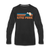Estes Park, Colorado Long Sleeve T-Shirt - Retro Mountain Unisex Estes Park Long Sleeve Shirt - black