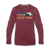 Estes Park, Colorado Long Sleeve T-Shirt - Retro Mountain Unisex Estes Park Long Sleeve Shirt - heather burgundy