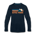Estes Park, Colorado Long Sleeve T-Shirt - Retro Mountain Unisex Estes Park Long Sleeve Shirt - deep navy
