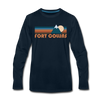 Fort Collins, Colorado Long Sleeve T-Shirt - Retro Mountain Unisex Fort Collins Long Sleeve Shirt