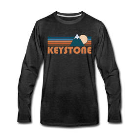 Keystone, Colorado Long Sleeve T-Shirt - Retro Mountain Unisex Keystone Long Sleeve Shirt