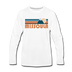 Missoula, Montana Long Sleeve T-Shirt - Retro Mountain Unisex Missoula Long Sleeve Shirt - white
