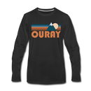 Ouray, Colorado Long Sleeve T-Shirt - Retro Mountain Unisex Ouray Long Sleeve Shirt - black