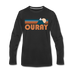Ouray, Colorado Long Sleeve T-Shirt - Retro Mountain Unisex Ouray Long Sleeve Shirt - black