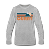 Ouray, Colorado Long Sleeve T-Shirt - Retro Mountain Unisex Ouray Long Sleeve Shirt - heather gray