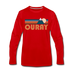 Ouray, Colorado Long Sleeve T-Shirt - Retro Mountain Unisex Ouray Long Sleeve Shirt - red