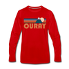 Ouray, Colorado Long Sleeve T-Shirt - Retro Mountain Unisex Ouray Long Sleeve Shirt