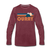 Ouray, Colorado Long Sleeve T-Shirt - Retro Mountain Unisex Ouray Long Sleeve Shirt