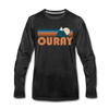 Ouray, Colorado Long Sleeve T-Shirt - Retro Mountain Unisex Ouray Long Sleeve Shirt