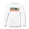 Ridgway, Colorado Long Sleeve T-Shirt - Retro Mountain Unisex Ridgway Long Sleeve Shirt
