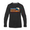 Ridgway, Colorado Long Sleeve T-Shirt - Retro Mountain Unisex Ridgway Long Sleeve Shirt - black