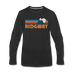 Ridgway, Colorado Long Sleeve T-Shirt - Retro Mountain Unisex Ridgway Long Sleeve Shirt - black