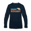 Ridgway, Colorado Long Sleeve T-Shirt - Retro Mountain Unisex Ridgway Long Sleeve Shirt
