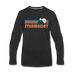 Steamboat, Colorado Long Sleeve T-Shirt - Retro Mountain Unisex Steamboat Long Sleeve Shirt - black