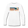 Park City, Utah Long Sleeve T-Shirt - Retro Mountain Unisex Park City Long Sleeve Shirt - white