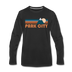 Park City, Utah Long Sleeve T-Shirt - Retro Mountain Unisex Park City Long Sleeve Shirt - black