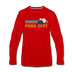 Park City, Utah Long Sleeve T-Shirt - Retro Mountain Unisex Park City Long Sleeve Shirt - red
