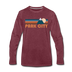 Park City, Utah Long Sleeve T-Shirt - Retro Mountain Unisex Park City Long Sleeve Shirt - heather burgundy