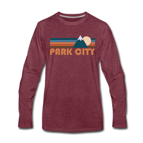 Park City, Utah Long Sleeve T-Shirt - Retro Mountain Unisex Park City Long Sleeve Shirt