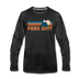Park City, Utah Long Sleeve T-Shirt - Retro Mountain Unisex Park City Long Sleeve Shirt - charcoal gray