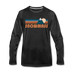 Snowmass, Colorado Long Sleeve T-Shirt - Retro Mountain Unisex Snowmass Long Sleeve Shirt - charcoal gray