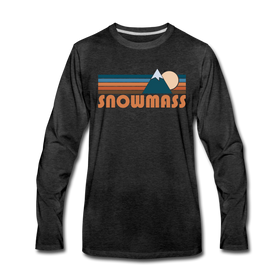 Snowmass, Colorado Long Sleeve T-Shirt - Retro Mountain Unisex Snowmass Long Sleeve Shirt