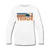 Tahoe, California Long Sleeve T-Shirt - Retro Mountain Unisex Tahoe Long Sleeve Shirt - white