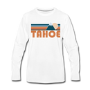 Tahoe, California Long Sleeve T-Shirt - Retro Mountain Unisex Tahoe Long Sleeve Shirt - white