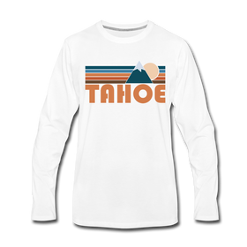 Tahoe, California Long Sleeve T-Shirt - Retro Mountain Unisex Tahoe Long Sleeve Shirt - white