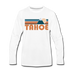 Tahoe, California Long Sleeve T-Shirt - Retro Mountain Unisex Tahoe Long Sleeve Shirt - white