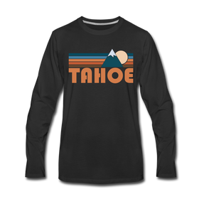 Tahoe, California Long Sleeve T-Shirt - Retro Mountain Unisex Tahoe Long Sleeve Shirt - black