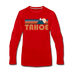Tahoe, California Long Sleeve T-Shirt - Retro Mountain Unisex Tahoe Long Sleeve Shirt - red