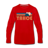Tahoe, California Long Sleeve T-Shirt - Retro Mountain Unisex Tahoe Long Sleeve Shirt - red