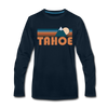 Tahoe, California Long Sleeve T-Shirt - Retro Mountain Unisex Tahoe Long Sleeve Shirt - deep navy
