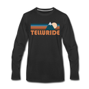 Telluride, Colorado Long Sleeve T-Shirt - Retro Mountain Unisex Telluride Long Sleeve Shirt - black
