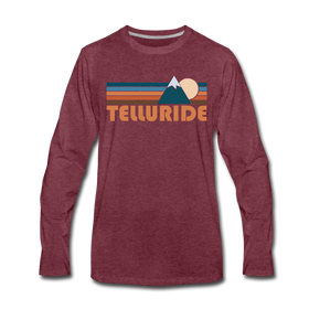 Telluride, Colorado Long Sleeve T-Shirt - Retro Mountain Unisex Telluride Long Sleeve Shirt