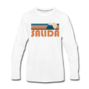 Salida, Colorado Long Sleeve T-Shirt - Retro Mountain Unisex Salida Long Sleeve Shirt - white