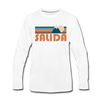 Salida, Colorado Long Sleeve T-Shirt - Retro Mountain Unisex Salida Long Sleeve Shirt - white