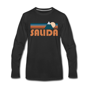 Salida, Colorado Long Sleeve T-Shirt - Retro Mountain Unisex Salida Long Sleeve Shirt - black