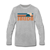 Salida, Colorado Long Sleeve T-Shirt - Retro Mountain Unisex Salida Long Sleeve Shirt - heather gray