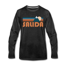 Salida, Colorado Long Sleeve T-Shirt - Retro Mountain Unisex Salida Long Sleeve Shirt - charcoal gray