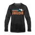 Salida, Colorado Long Sleeve T-Shirt - Retro Mountain Unisex Salida Long Sleeve Shirt - charcoal gray
